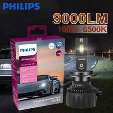 Philips Ultinon Rally 3551 LED H4 H7 H11 HB3/4 H18 H19 HIR2 Faro per Auto 6500K 