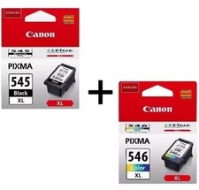 KIT 2 CARTUCCE CANON ORIGINALI alta capacità PG545 XL + CL546 XL  nero + colore