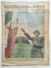 RSI Fascismo Illustrazione del Popolo Febbraio 1945 Repubblica Sociale Bandiera