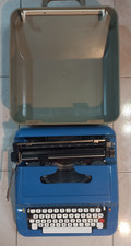 Macchina da scrivere Underwood 319 Olivetti Lettera 92 vintage 1980 BLU CELESTE