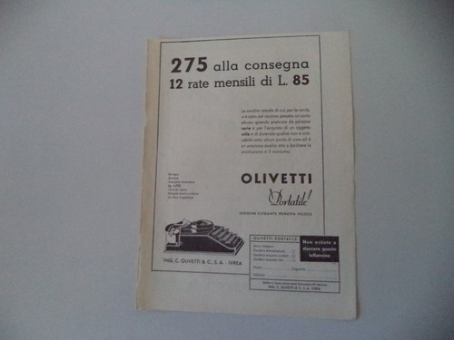 Advertising pubblicità 1933 - advertising,