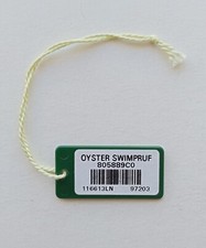 ROLEX Green Hang Tag Cartellino per Submariner 116613LN