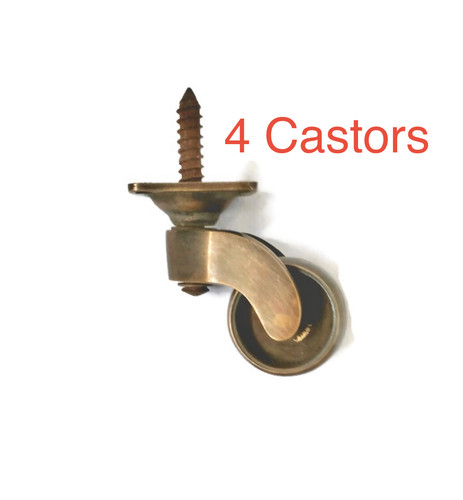 Ruote ottone massiccio - in,