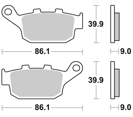 956cm56 pastiglie freno - pastiglie,