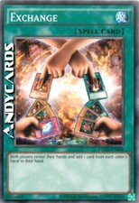EXCHANGE • (Scambio Illuminato) • Comune • YGLD ENB28 • Unl • YUGIOH! ANDYCARDS