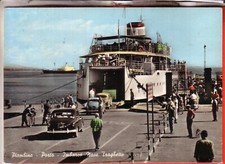 CARTOLINE  PIOMBINO   ACQU   VIAGGIATA 1958 PORTO E IMBARCO NAVE TRAGHETTO