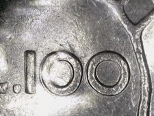 100 LIRE 1979 ERRORE - SDOPPIAMENTO DI VALORE E DATA [W100]