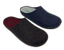 GRUNLAND CB2209 CIABATTA DA UOMO IN FELTRO RICICLATO, ZEPPA CM.2  