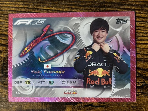 Turbo attax 2025 35 yuki - f1,