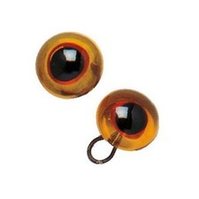 Occhi di Vetro Ambra mm 10 per