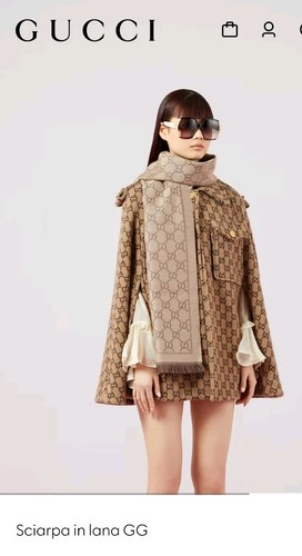 Gucci sciarpa 48x180 new - gucci, 100%