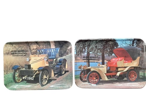 Coppia posaceneri con auto - ,