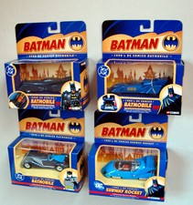CORGI DC COMICS BATMAN BATMOBILE 2000, 1990, 1940 + SUBWAY ROCKET LOT OF 4 - NEW