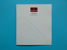 Brochure / Catalogo - Rover 200 - Cabriolet / Cabrio - 214 e 216 - 05/92