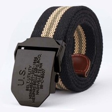 Cinture in tela casual taglia grande 105-170 cm per jeans cintura uomo golf resistente 5 colori