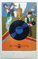 CARTOLINA PUBBLICITARIA REGAL DISCO MUSICA PENAGOS FIRMA DONNINA ESPANA TARJETA