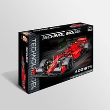 🏎 Technic Ferrari F1 SF90 Red Car Building Blocks 1200pcs 1:10 LEGO COMPATIBLE.