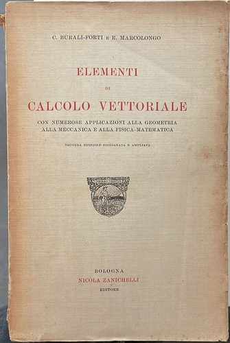 Elementi calcolo vettoriale - elementi,