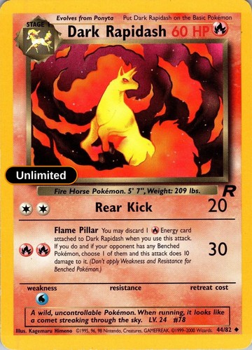 Pokemon dark rapidash 82 - pokemon,