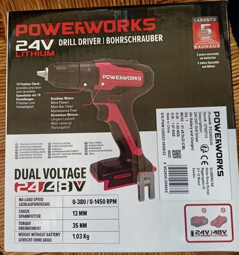 Powerworks pd24dd35 trapano - pd24dd35,