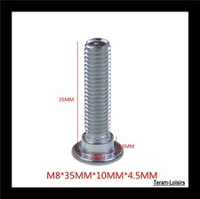 6 Viti Bulloni BTR M8 X 35 Mm