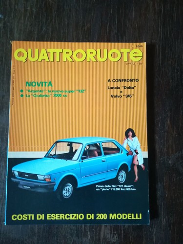 Rivista quattroruote aprile - "quattroruote",