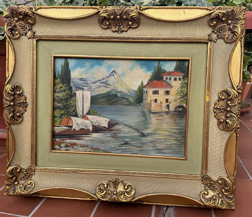 Dipinto olio tavola - dipinto,