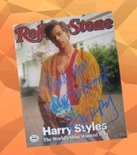 Harry Styles One Direction firmato autografo 8x10 Rolling Stone copertina foto certificato di autenticità