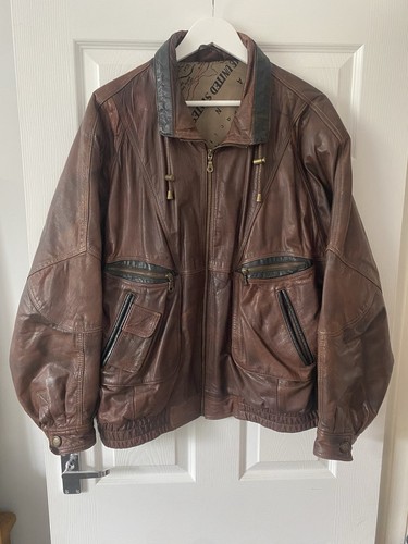 Giacca bomber pelle vintage