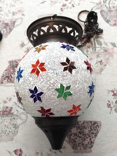Lanterna mosaico vetro - , sospeso