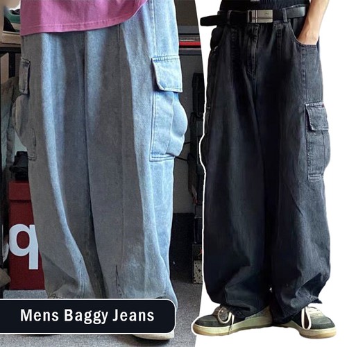 Jeans larghi pantaloni denim