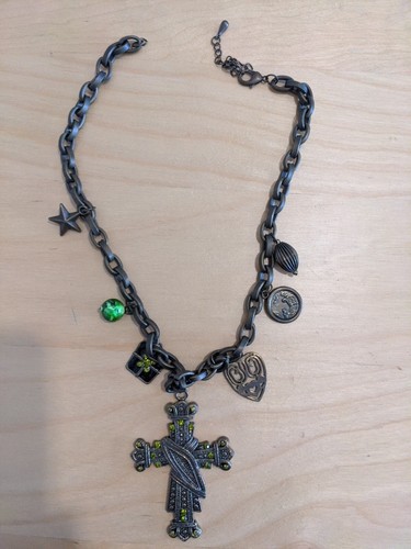 Collana con croce brillanti - croce, e