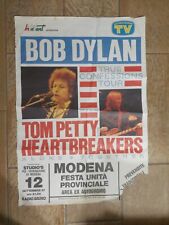 Poster  Manifesto Concerto Bob Dylan True Confession Tour Tom Petty Modena Live