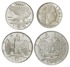 ITALIA Lotto 4 monete da 20