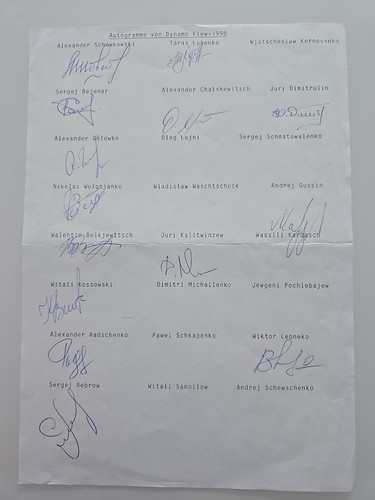 Dynamo kiev xxl autografo - dynamo,