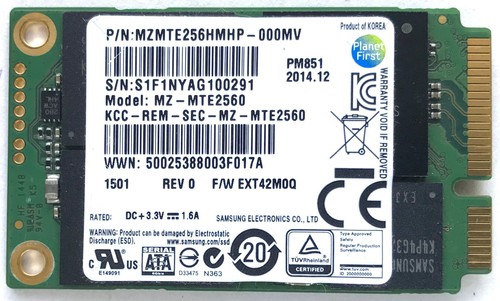 Samsung ssd pm851 msata - ssd,