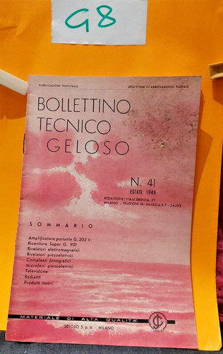 Bollettino tecnico geloso - bollettino,