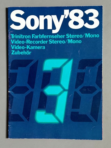 Catalogo sony del 1983 - sony,