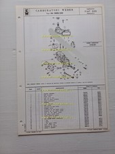 Weber carburatore 24 IMB 100 Fiat 500 Rinnovata 1972 catalogo ricambi