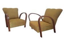 Poltrone Art Deco in legno