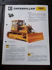 CATERPILLAR D6D RUSPA DOZER PALA APRIPISTA brochure originale Tedesco 