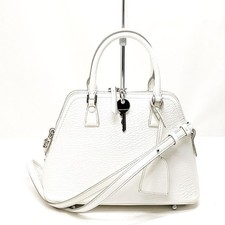 NESSUNA TARIFFA Borsa a mano Maison Margiela in pelle bianca 1947806