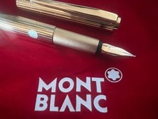 🔴 MONTBLANC penna stilografica Noblesse pennino ORO 14 kt Edizione vintage