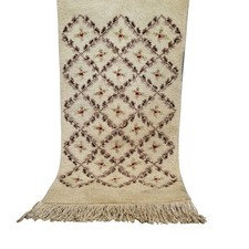 Tappeto berbero marocchino vintage fatto a mano tappeto di lana arte motivi...