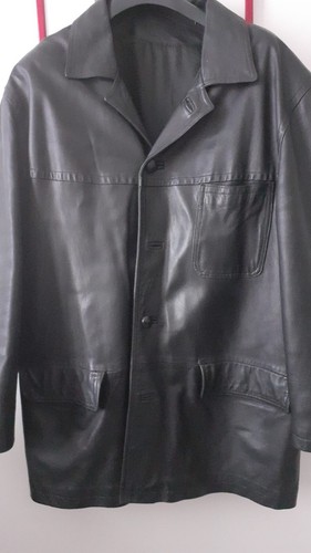 Giacca cappotto vera - giacca, pelle