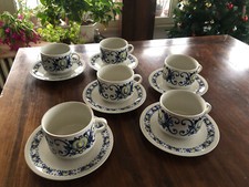 Set tazze caffellatte Villeory & Bach Cadiz porcellana con decorazioni floreali