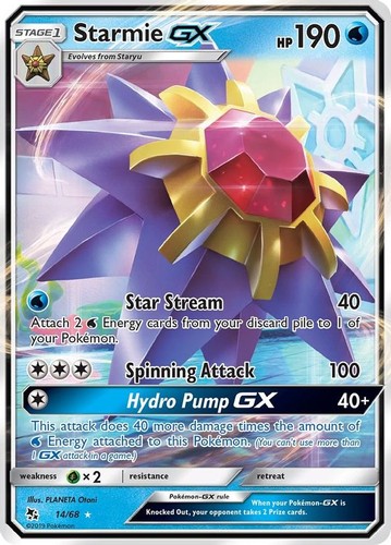 Starmie 68 pokemon - gx,