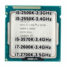 Processore CPU Intel Core i5-2500K i5-2550K i5-3570K i7-2600K i7-2700K LGA 1155