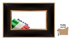 Cornice Oro e Nera modello sgusciato per foto,stampe,diplomi,poster.Spess.cm 3,5