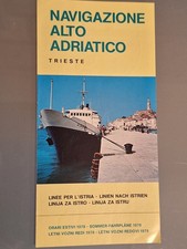 NAVIGAZIONE ALTO ADRIATICO (N.A.A.) LINEE PER L'ISTRIA-M/N DIONEA ESTATE 1978